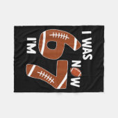 7 Year Old Birthday Shirt Was 6 Now I'm 7 67 Funny Fleece Deken (Voorkant (Horizontaal))