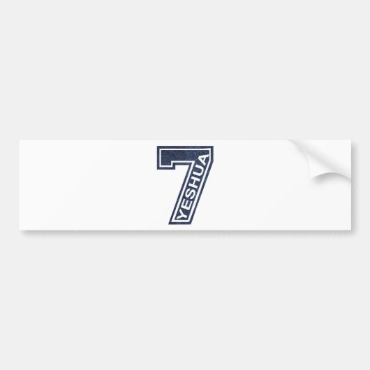 7 Yeshua Oblique Jean's Bumpersticker (Voorkant)