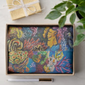 7 Zee Koraalrif-papier Tissuepapier (Geschenk)