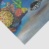 7 Zee Koraalrif-papier Tissuepapier (Detail)