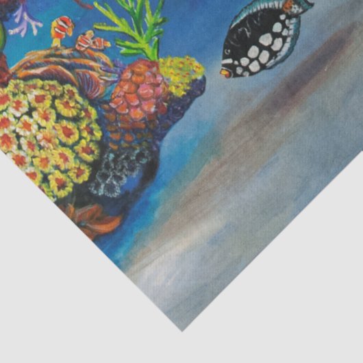 7 Zee Koraalrif-papier Tissuepapier (Detail)