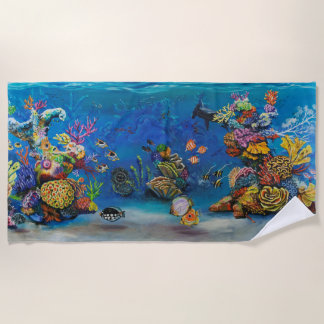 7 Zeeen keukenhanddoeken van Coral Reef Strandlaken