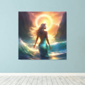 #7  Zeemeerminnenleven Canvas Afdruk (Insitu (Houten vloer))
