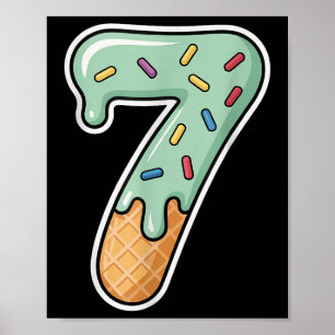 7 Zes Zeven Trendend 67 Gelukkige 67e Schooldag Poster