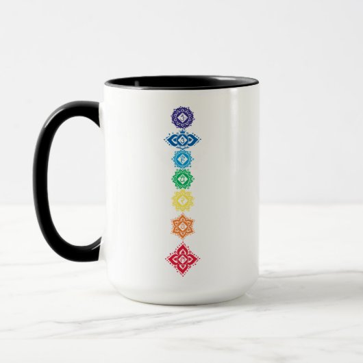 7 Zeven Chakra Energie Mok (Links)