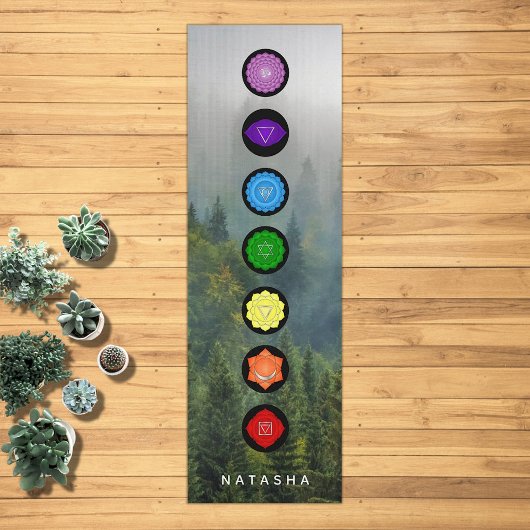 7 Zeven Chakra's Meditatie Zen Gepersonaliseerd Yogamat