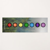 7 Zeven Chakra's Meditatie Zen Gepersonaliseerd Yogamat (Voorkant (horizontaal))