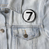7 zwart ronde button 5,7 cm (In situ)