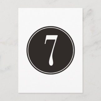 #7 Zwarte Cirkel Briefkaart