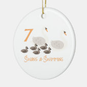 7 Zwringt een zwemmen Keramisch Ornament (Links)
