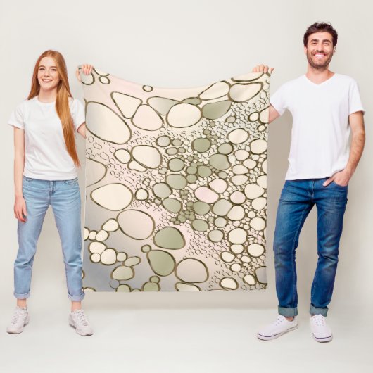 7Abstract digitaal werk 5 Fleece Deken (In situ)