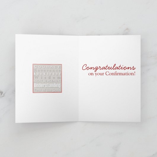 7Cadeaus voor uw Bevestiging Kaart (Binnen)