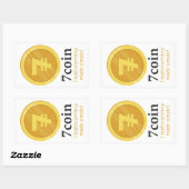 7coin Stickers (rechthoekig) (Vel)