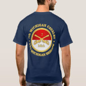 7de Michigan Cavalry (rd) T-shirt (Achterkant)