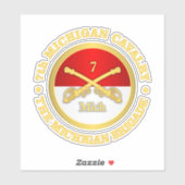 7de Michigan Cavalry Sticker (Vel)