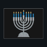 7de nacht van het Briefkaart van de Hanukkah Glitt<br><div class="desc">Hanukkah 2022 begint in de avond van zondag 18 december en eindigt in de avond van maandag 26 december</div>