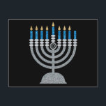 7de nacht van het Briefkaart van de Hanukkah Glitt<br><div class="desc">Hanukkah 2022 begint in de avond van zondag 18 december en eindigt in de avond van maandag 26 december</div>