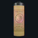 7e, 22e Koper Jubileum Thermische Tumbler Thermosbeker<br><div class="desc">De 7e en 22e trouwdag getekend door het metaal van koper van de Godin Venus,  verdient een hartmedaillon op een mooie wijnkist. Ik ben ook beschikbaar voor aangepaste illustraties speciaal en uniek gemaakt voor u,  bericht me gewoon en ik krijg gelijk terug!</div>