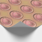 7e/22e koper-medaillon-JubileumWedding Cadeaupapier (Hoek)