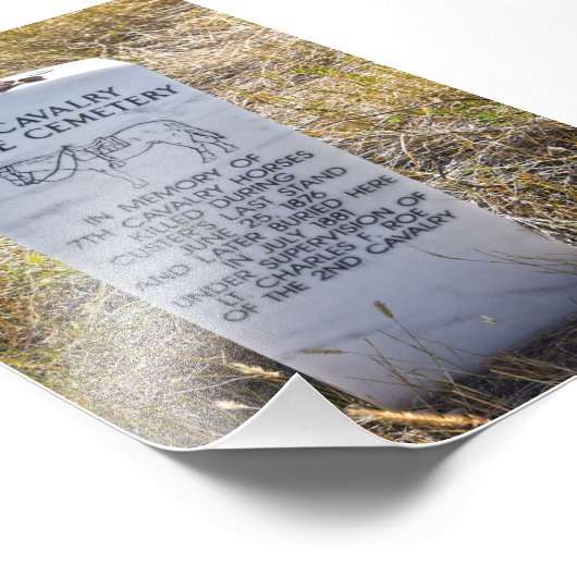 7e begraafplaats van het Cavalry Horse Foto Afdruk (Hoek)