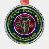 7e bijzondere groep "Keepaskerst" Metalen Ornament (Voorkant)