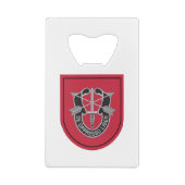 7e bijzondere groep van strijdkrachten (7e SFG) Creditkaart Flessenopener (Achterkant)