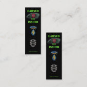 7e bijzondere krachten groene bessen groep bookmar mini visitekaartje (Voorkant / Achterkant)