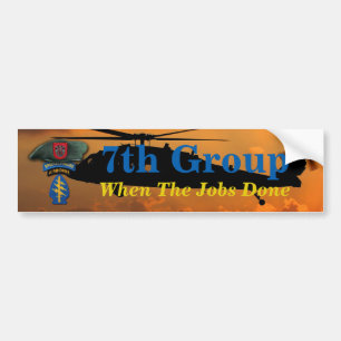 7e bijzondere troepenmacht Groene berets SF SFG SO Bumpersticker