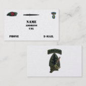 7e bijzondere troepenmacht groene berten sf sof sf visitekaartje (Voorkant / Achterkant)