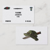 7e bijzondere troepenmacht groene berten sf sof sf visitekaartje (Voorkant / Achterkant)