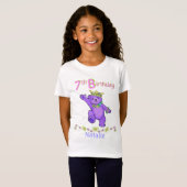 7e Birthday Beer Princess, Custom Name T-shirt (Voorkant volledig)