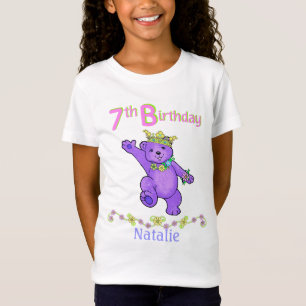 7e Birthday Beer Princess, Custom Name T-shirt