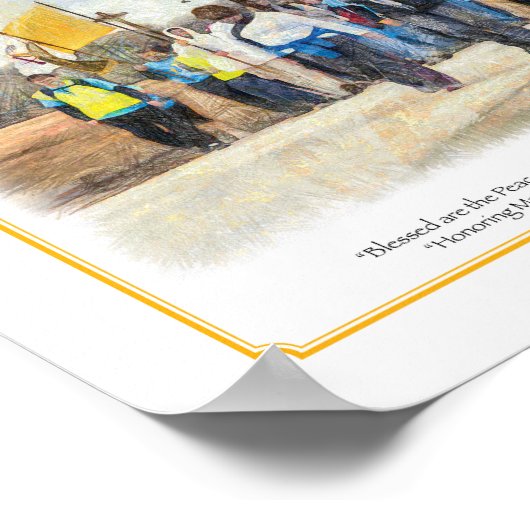 7e breedtegraad 8x10 poster (Hoek)