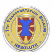 7e brigade voor vervoer sticker (Voorkant)