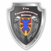 7e brigade voor vervoer sticker (Voorkant)