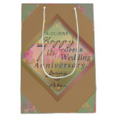 7e bruiloft Jubileum Gift Bag Medium Cadeauzakje (Achterkant)