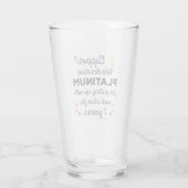 7e bruiloft Jubileum I - Copper Funny Paar Glas (Achterkant)