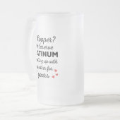 7e bruiloft Jubileum I - Copper Funny Paar Matglas Bierpul (Voorkant links)