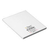 7e bruiloft Jubileum I - Copper Funny Paar Notitieblok (Schuin)