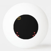 7e bruiloft Jubileum I - Copper Funny Paar Pingpongbal (Achterkant)