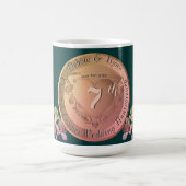 7e bruiloft Jubileum Koper Fresia Koffiemok (Center)