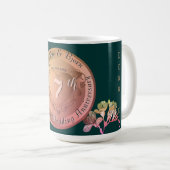 7e bruiloft Jubileum Koper Fresia Koffiemok (Voorkant rechts)