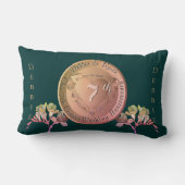 7e bruiloft Jubileum Koper Fresia Kussen (Achterkant)