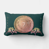 7e bruiloft Jubileum Koper Fresia Kussen (Voorkant)