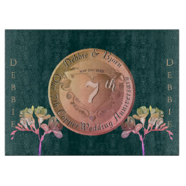 7e bruiloft Jubileum Koper Fresia Snijplank