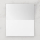 7e bruiloft Jubileum wol hart placecard Plaatskaartje (Binnenkant ongevouwen)