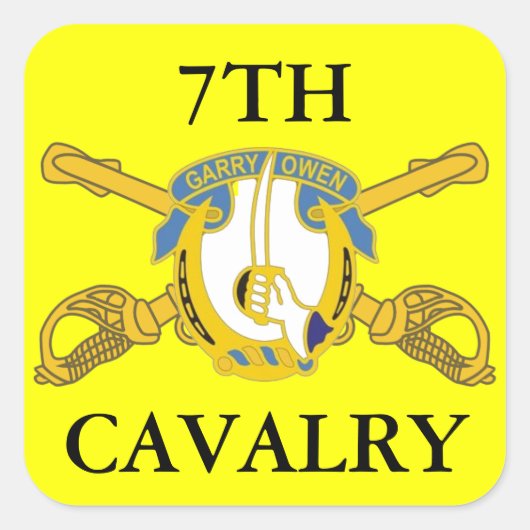 7E CAVALERIE STICKERS (Voorkant)