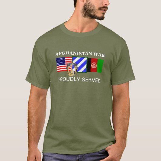 7E CAVALRY 3RD INFANTRY AFGHANISTAN WAR T-SHIRT (Voorkant)