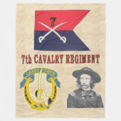 7e CAVALRY fleece deken (Voorkant)