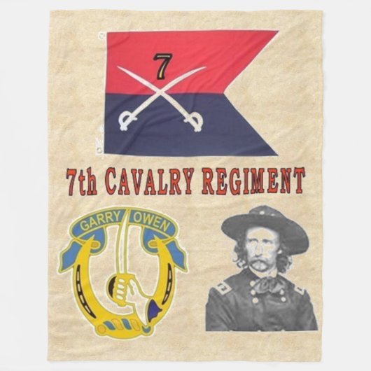 7e CAVALRY fleece deken (Voorkant)